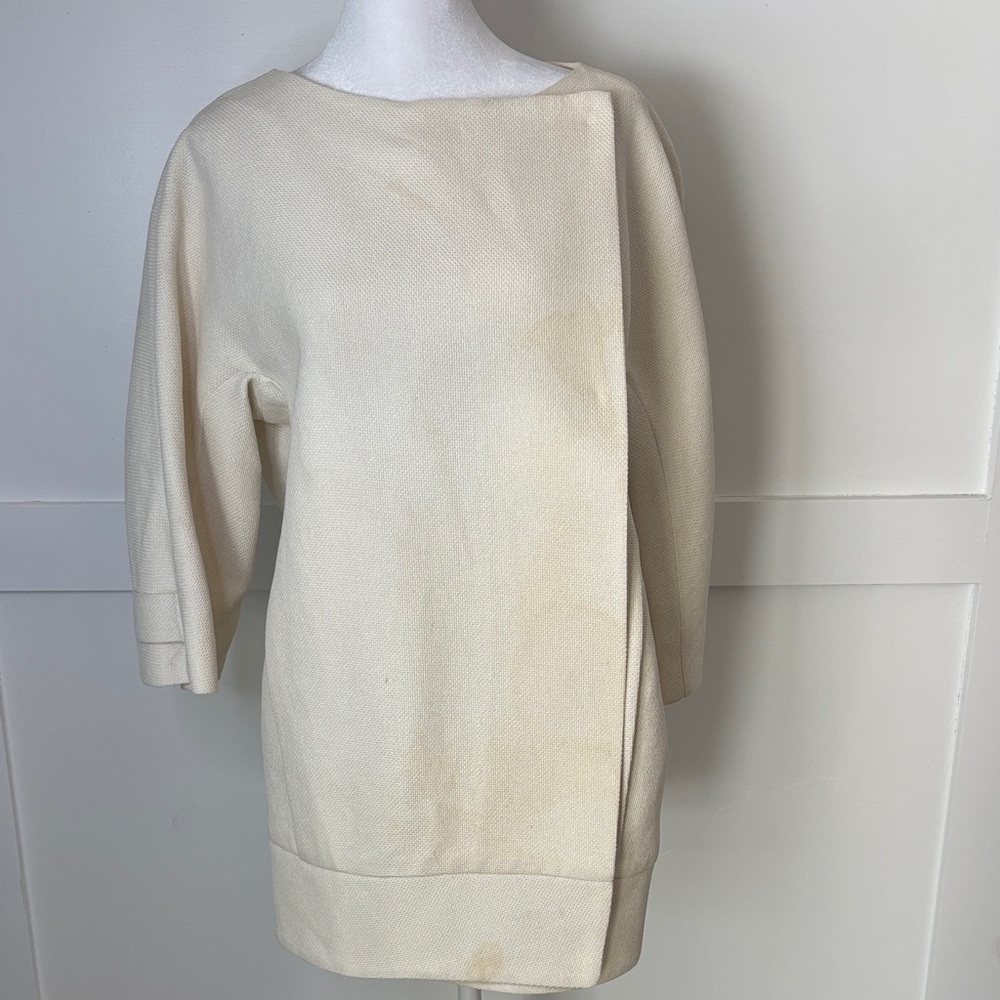Marni Cream Crew Neck Coat